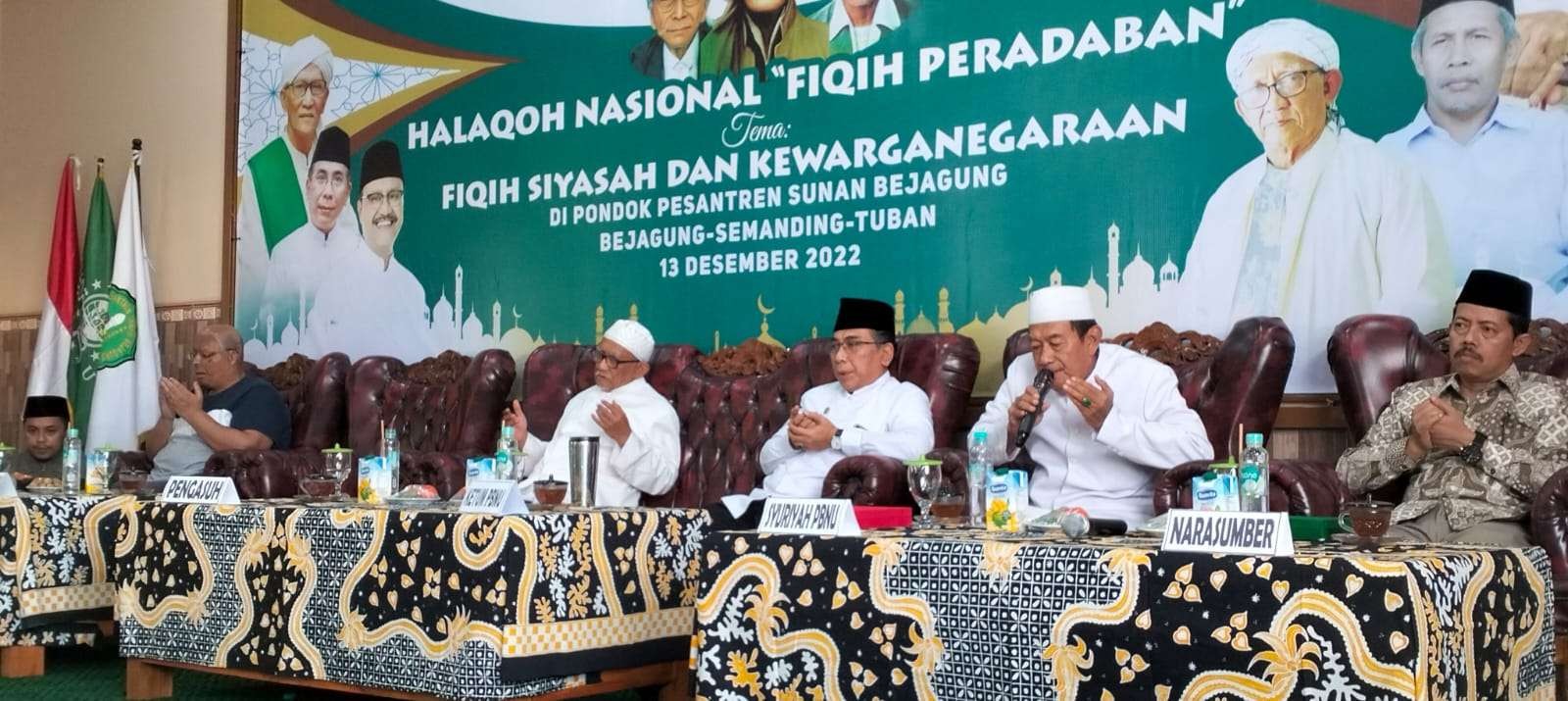 Halaqoh Nasional Fikih Peradaban di Pondok Pesantren Sunan Bejagung, Semanding, Tuban (Foto: Dokumentasi Kemenag Tuban)