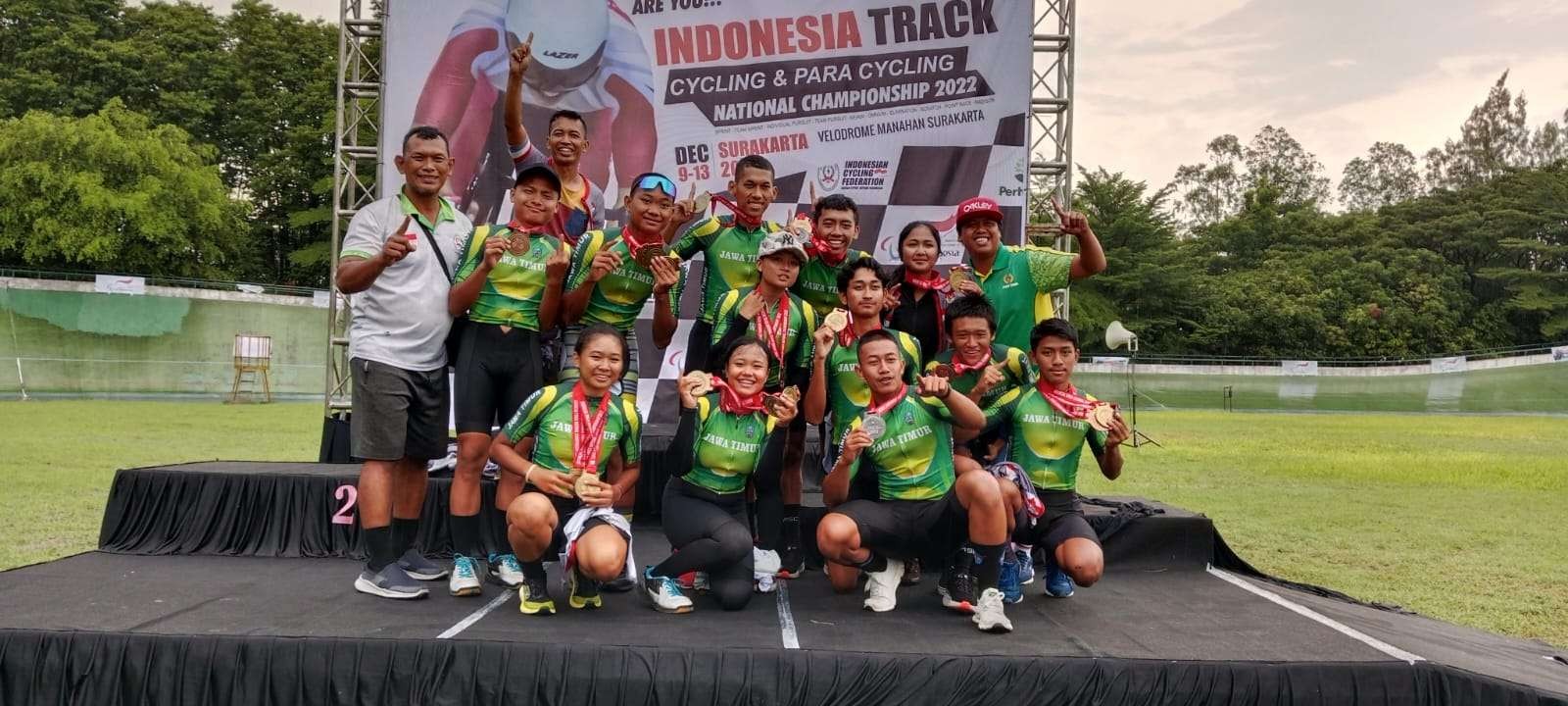 Tim Balap Sepeda Track Jatim. (Foto: Istimewa)