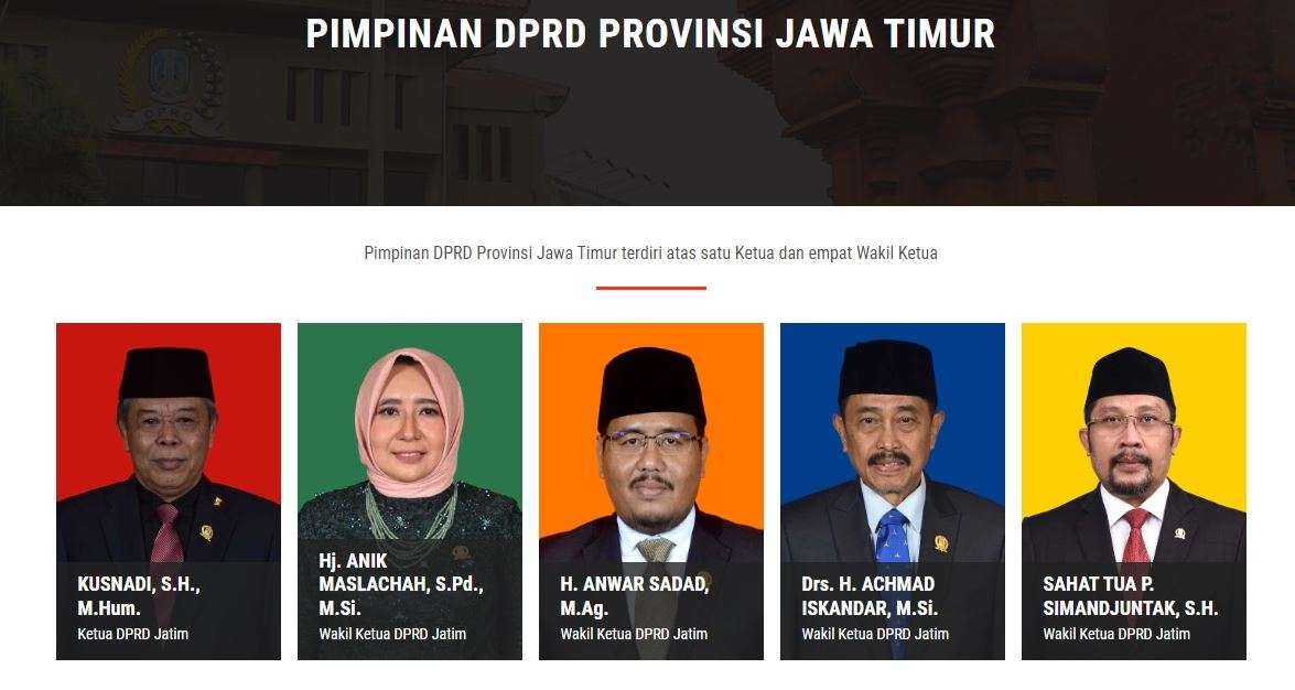 Komisi Pemberantasan Korupsi (KPK) dikabarkan melakukan operasi tangkap tangan (OTT) diduga Wakil Ketua DPRD Jatim, Rabu 14 Desember 2022 pukul 19.00 WIB. (Foto: dprd.jatimprov.go.id)