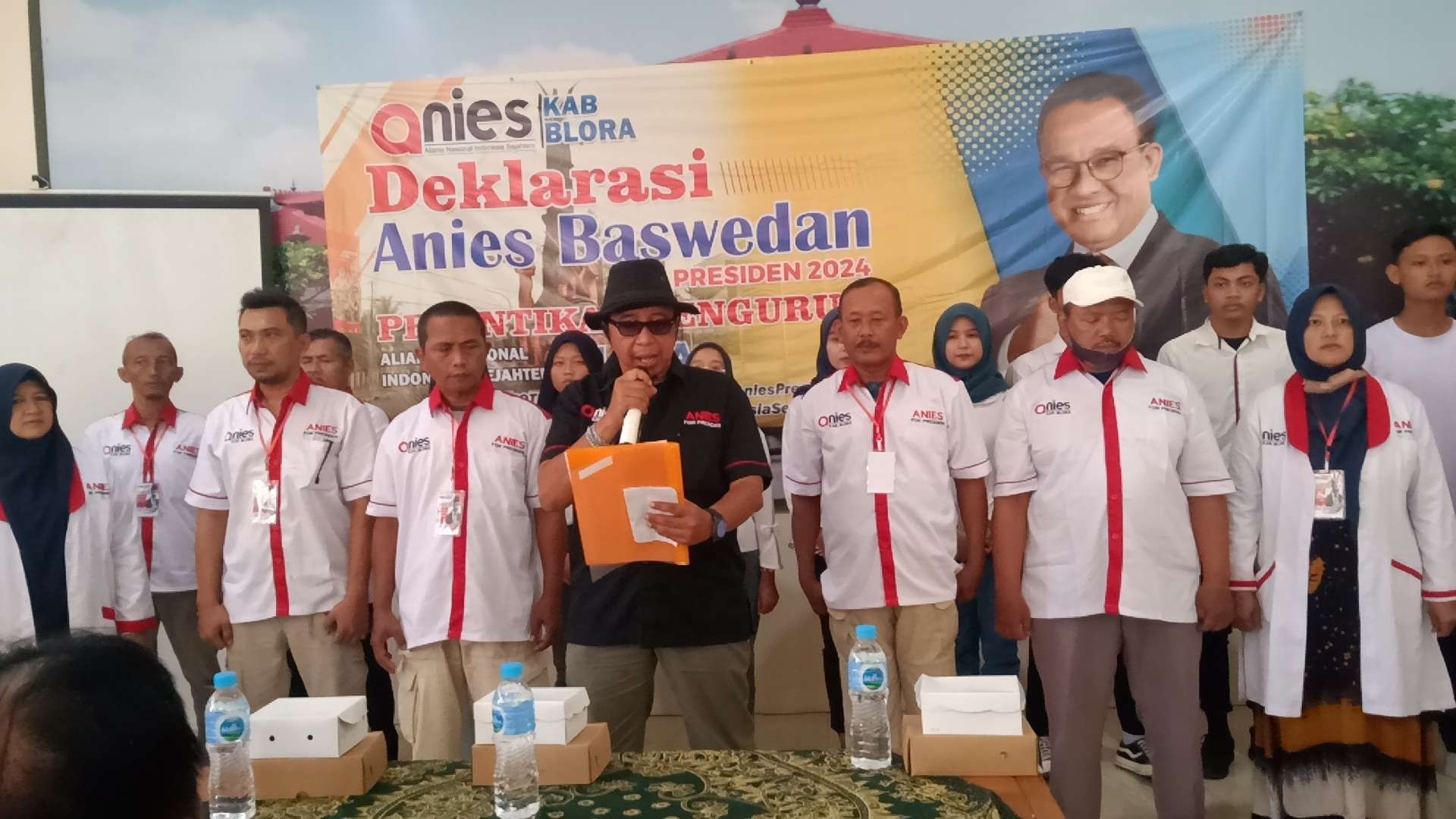 Deklarasi dukungan untuk Anies Rosyid Baswedan dari Kabupaten Blora (Ahmad Sampurno/ ngopibareng.id)