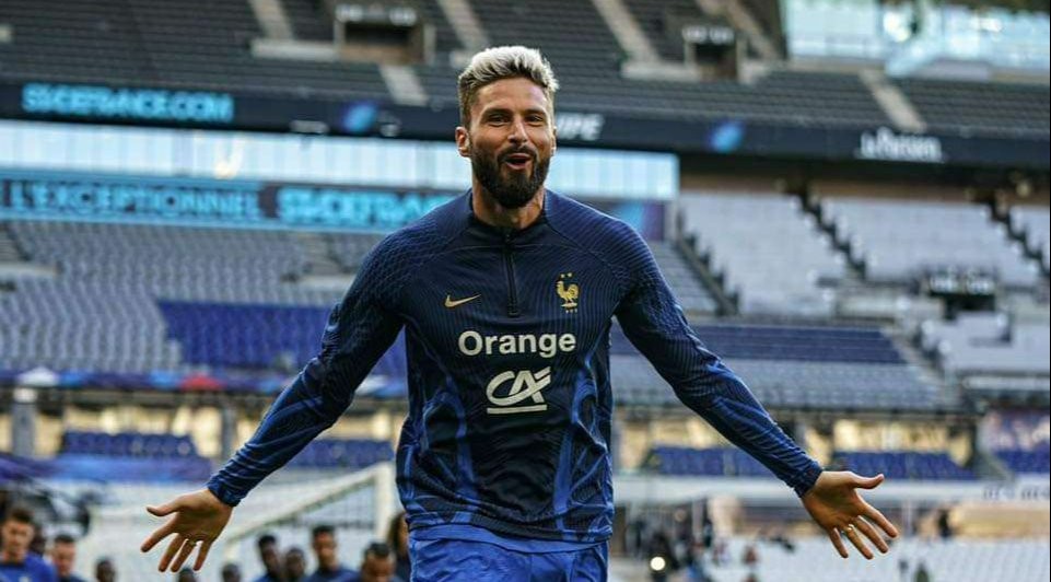 Olivier Giroud tidak disertakan dalam gim selama latihan terakhir jelang melawan Argentina