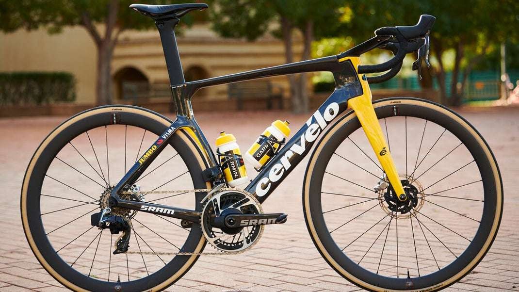 Jumbo Visma masih menggandeng Cervelo, tetapi berganti groupset ke SRAM dan wheelset ke Reserve. (Foto: Istimewa)