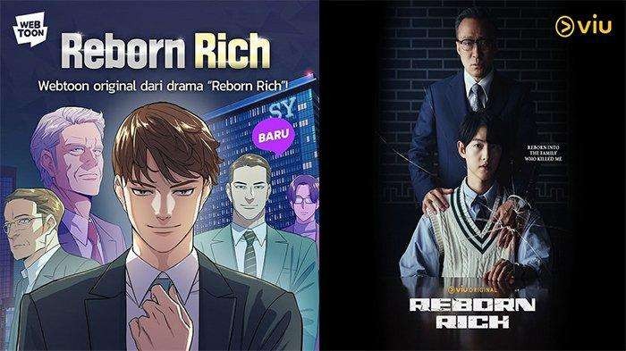 Kolase Reborn Rich versi webtoon dengan drakor. (Foto: JTBC)