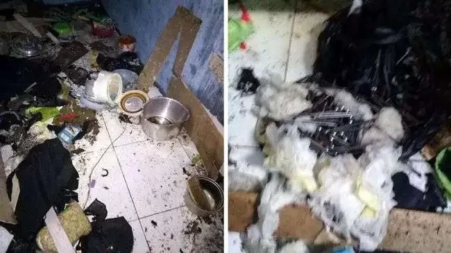 Anggota Polsi memeriksa rumah orang tua pelaku bom panci Bandung Jawa Barat. (Dok. Humas Polda Jawa Barat)