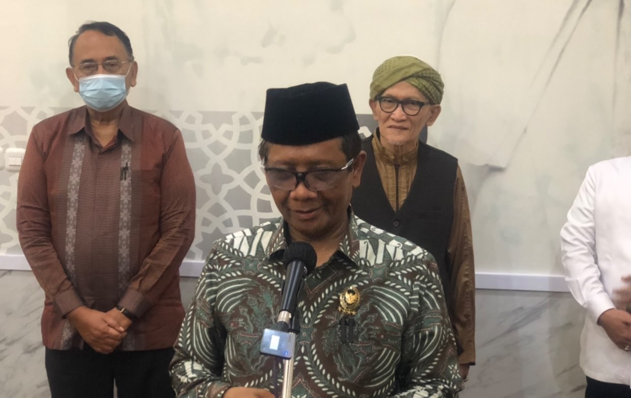 Mahfud MD perkirakan PPKM bakal usai Januari 2023. (Foto: Andhi Dwi/Ngopibareng.id)