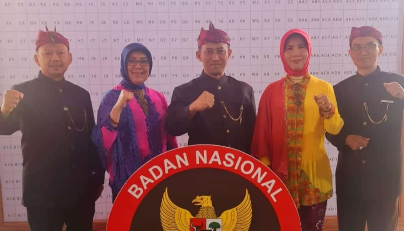 Para utusan FKPT Jatim dalam Ralornas Badan Nasional Pencegahan Terorisme (BNPT) di Sentul Bogor. (Foto:adi)