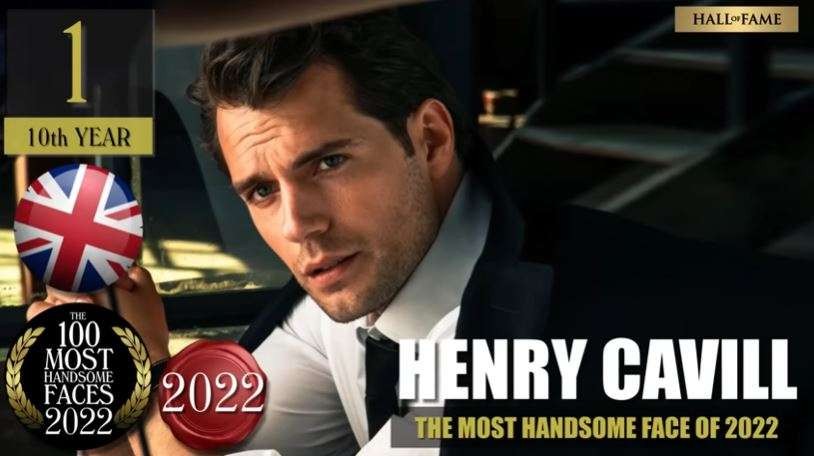 Aktor Henry Cavil berada di urutan pertama dalam daftar 100 Most Handsome Faces of 2022. (Foto: YouTube TC Chandler)