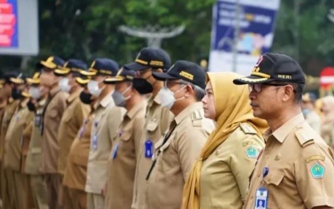 ASN Pemkot Malang saat hari pertama masuk kerja di Tahun Baru 2023 (Foto: Humas Pemkot Malang)