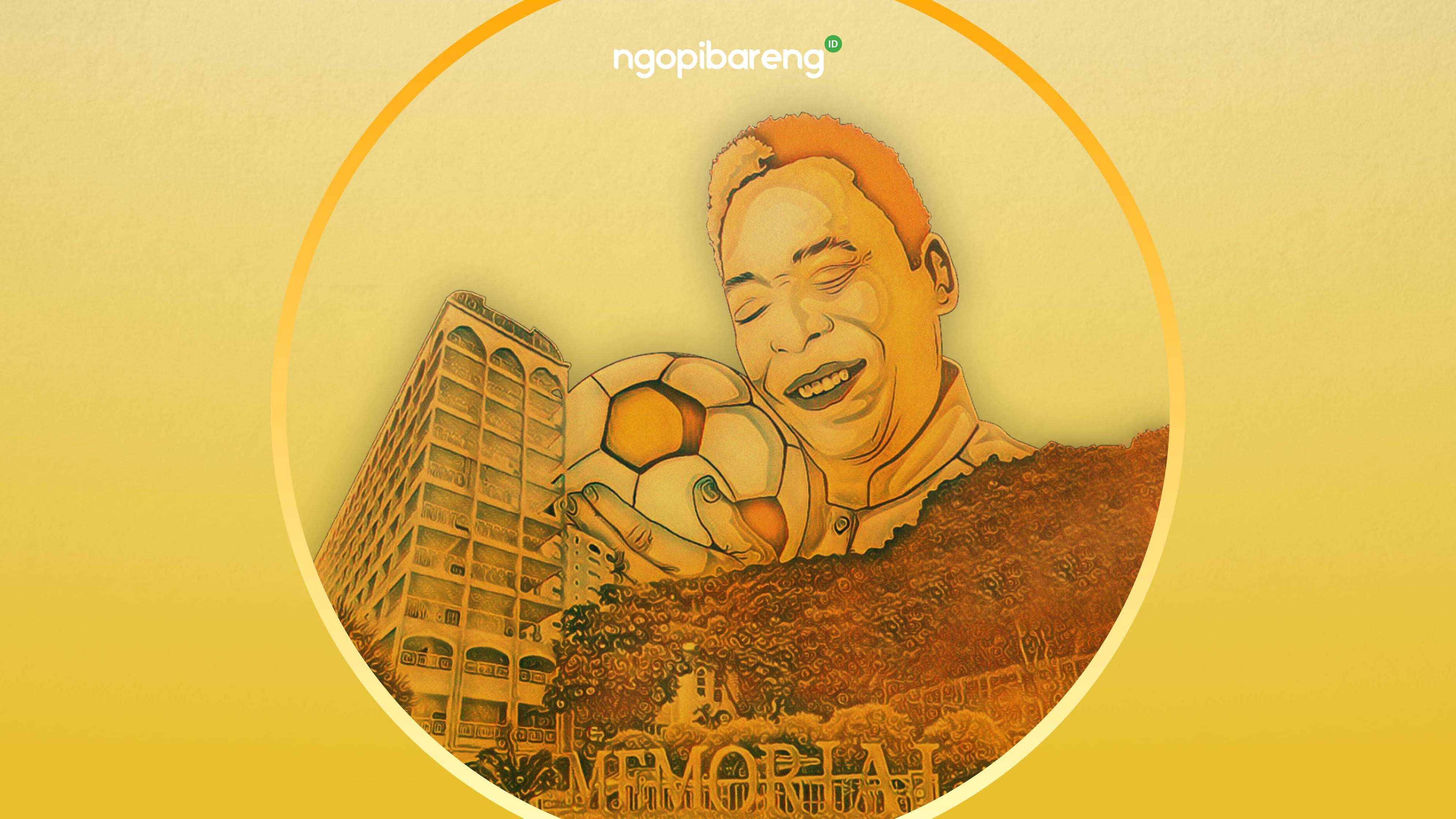 In memoriam Pele 23 Oktober 1940 - 29 Desember 2022. (Ilustrasi: Fa Vidhi/Ngopibareng.id)