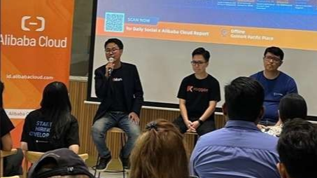 Danang Wikanto, SEO Mobilman.id menjadi salah satu pembicara dalam Seminar Startup yang digelar Alibaba Cloud Indonesia bersama DailySocial di GoWork Pasific Place, Sudirman Central Business District, Jakarta Selatan, Kamis, 5 Januari 2023.lalu