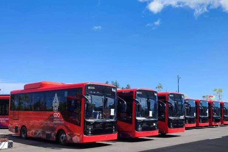 Bus listrik Surabaya berhenti beroperasi sejak 1 Januari 2023. (Foto: Istimewa)