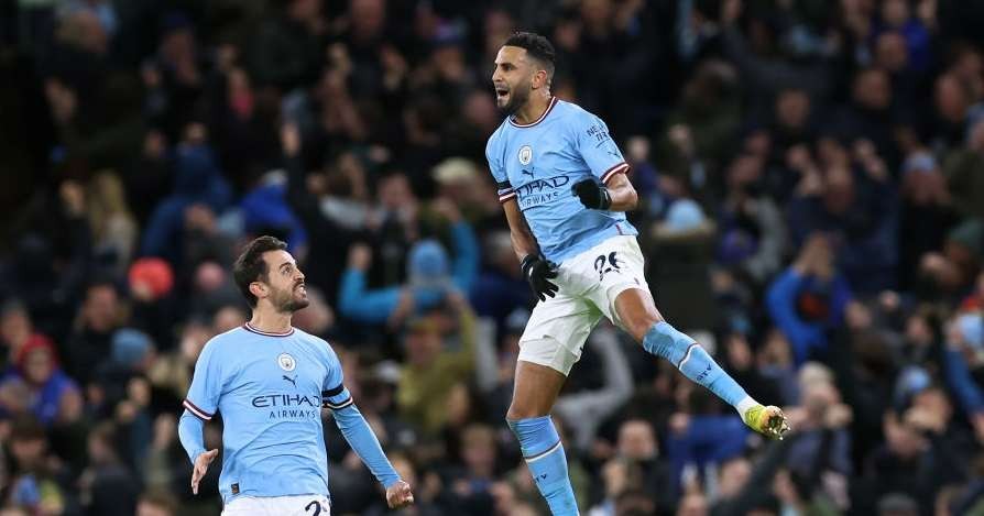 Riyad Mahrez tampil mengesankan saat Man City mengalahkan Chelsea 4-0