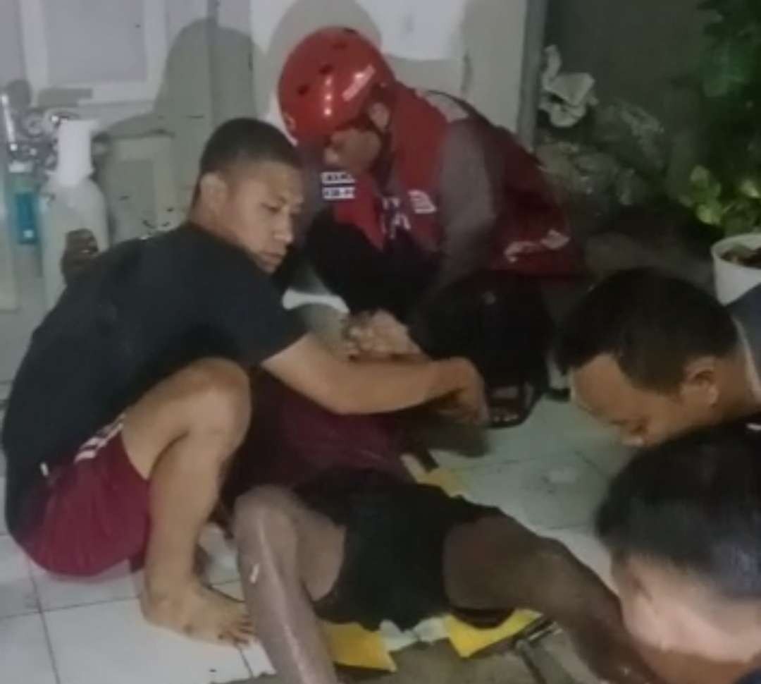 Tiga penghuni rumah mengalahkan luka bakar serius.(Foto: Istimewa)