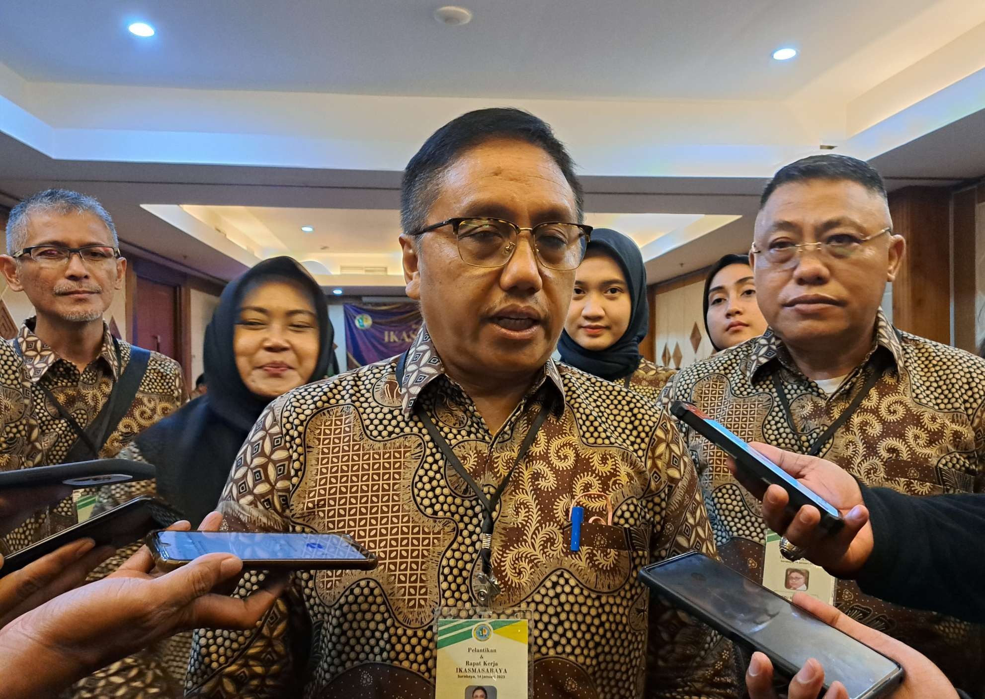 Ketua Ikatan Alumni SMAN 1 Surabaya (Ikasmasabaya) periode 2022-2025, Thomas Setiabudi Aden. (Foto: Pita Sari/Ngopibareng.id)