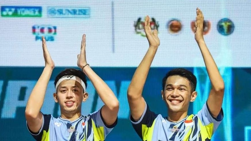 Ganda putra Indonesia, Fajar/Rian Juara Malaysia Open, Minggu 15 Januari 2023. (Foto: Badminton Talk)