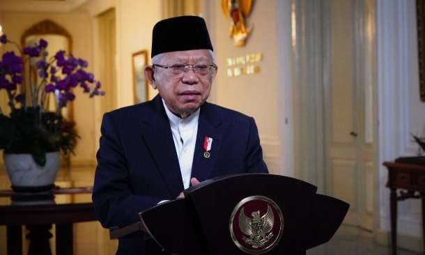 Wapres KH Ma'ruf Amin  meminta Baznas  agar amanah dan profesional ( foto: BPMI Setwapres)