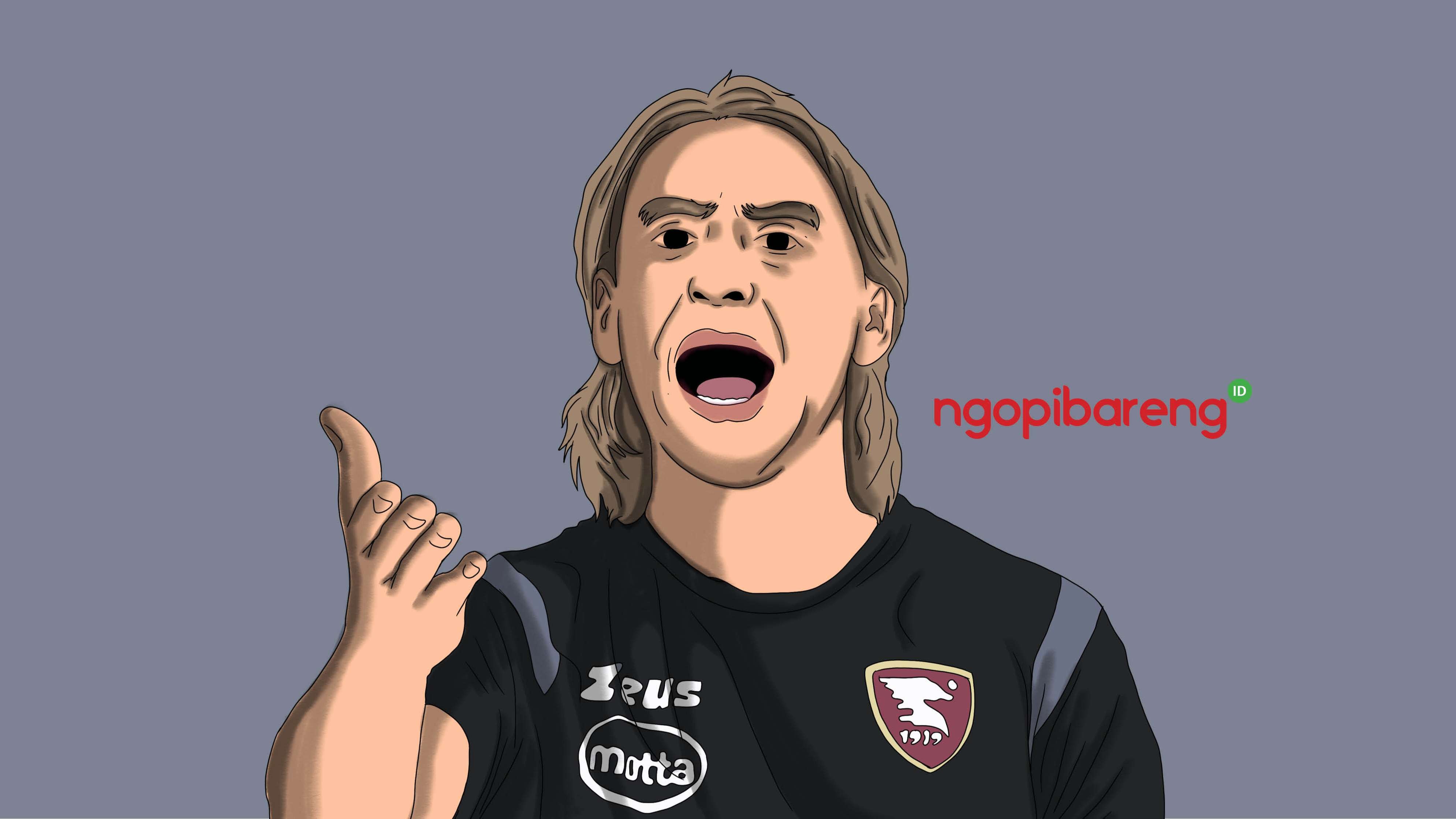 Davide Nicola dipecat klub Salernitana usai kekalahan 2-8 kontra Atalanta. (Ilustrasi: Fa Vidhi/Ngopibareng.id)