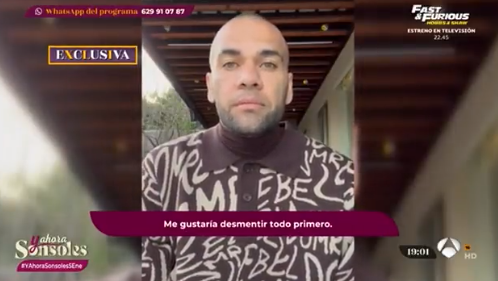 Dani Alves dipenjara karena kasus dugaan pelecehan seks oral di sebuah klub malam ternama di Barcelona, pada akhir tahun 2022. (Foto: Twitter)