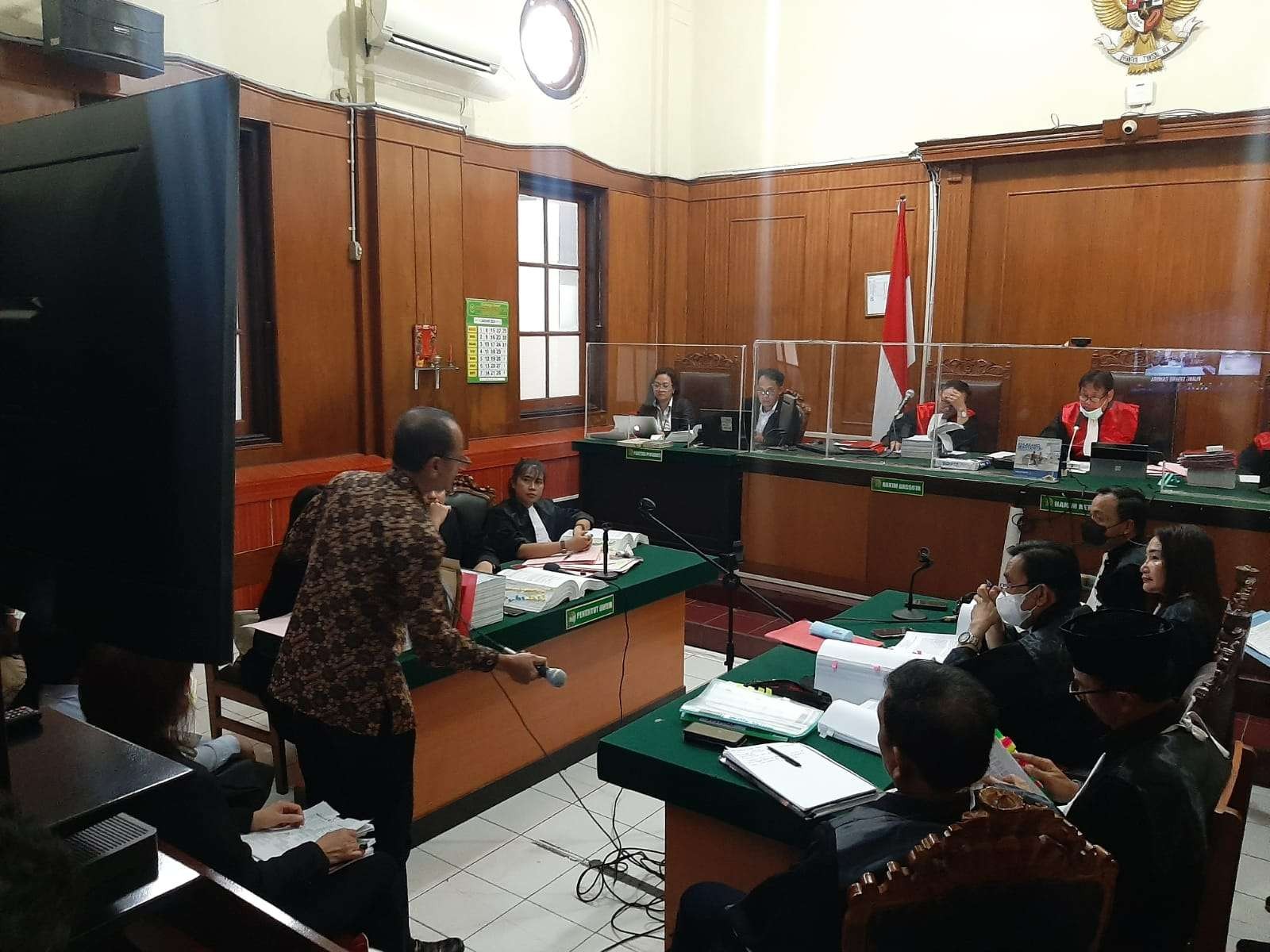 Suasana sidang mafia BBM laut. (Foto: dok. Meratus Line)