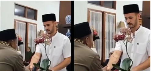 Antonio Dedola, pacar baru Nikita Mirzani telah resmi menjadi mualaf. Ia mengucapkan dua kalimat syahadat, Minggu 22 Januari 2023. (Foto: Instagram)