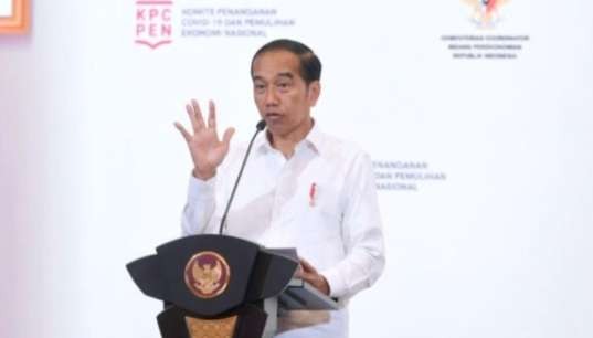 Presiden Joko Widodo membuka Rapat Koordinasi Nasional (Rakornas) Transisi Penanganan Covid-19 dan Pemulihan Ekonomi Nasional (PC-PEN). (Foto: BPMI Setpres)