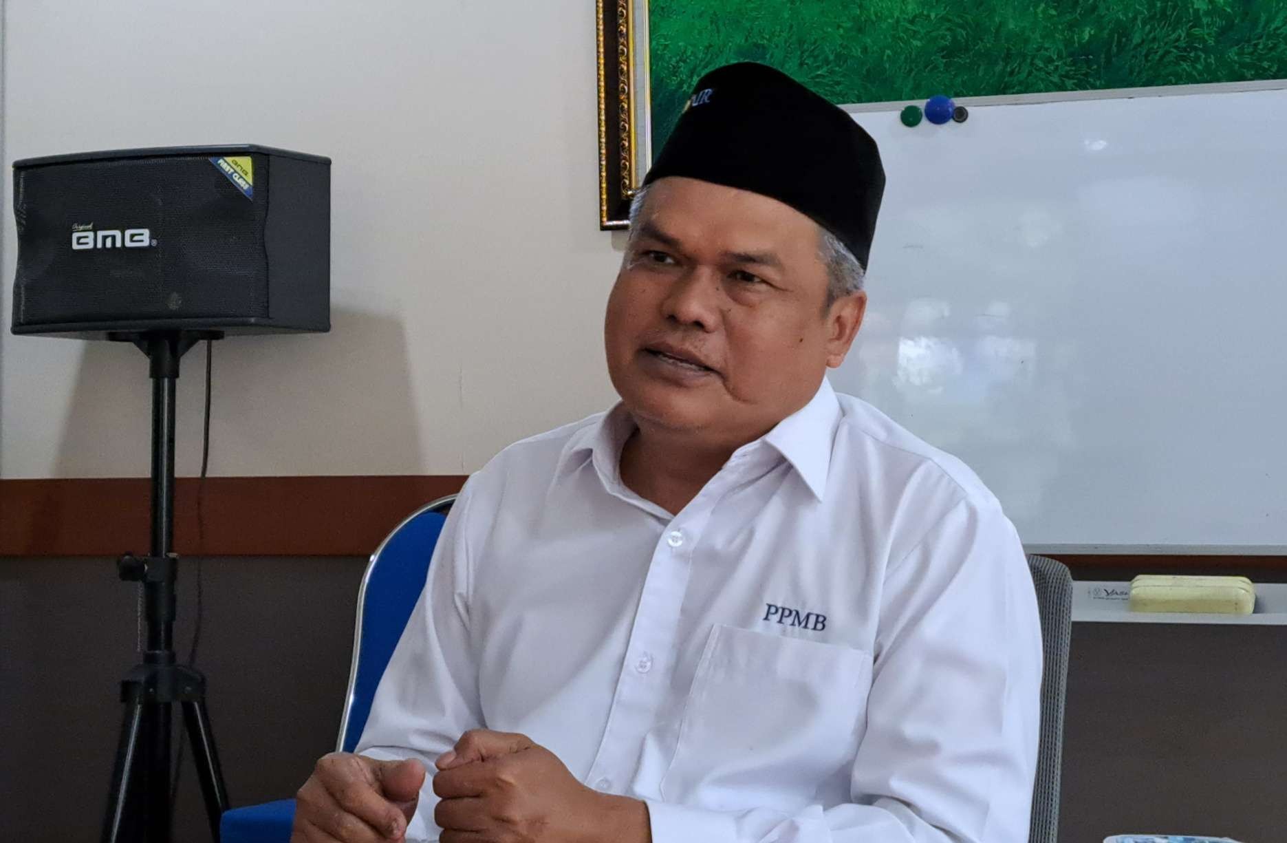 Ketua Pusat Penerimaan Mahasiswa Baru (PPMB) Unair, Dr Achmad Solihin, SE. M.Si. (Foto: Pita Sari/Ngopibareng.id)