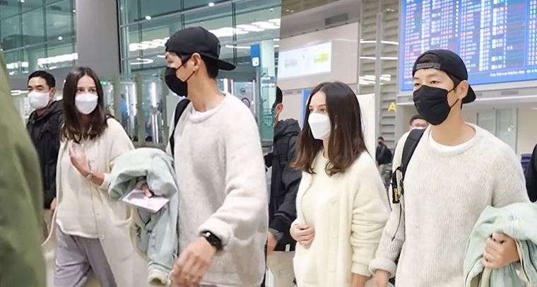 Pasangan Song Joong-Ki dan Katy Louise Saunders umumkan sudah menikah. (Foto: Twitter)