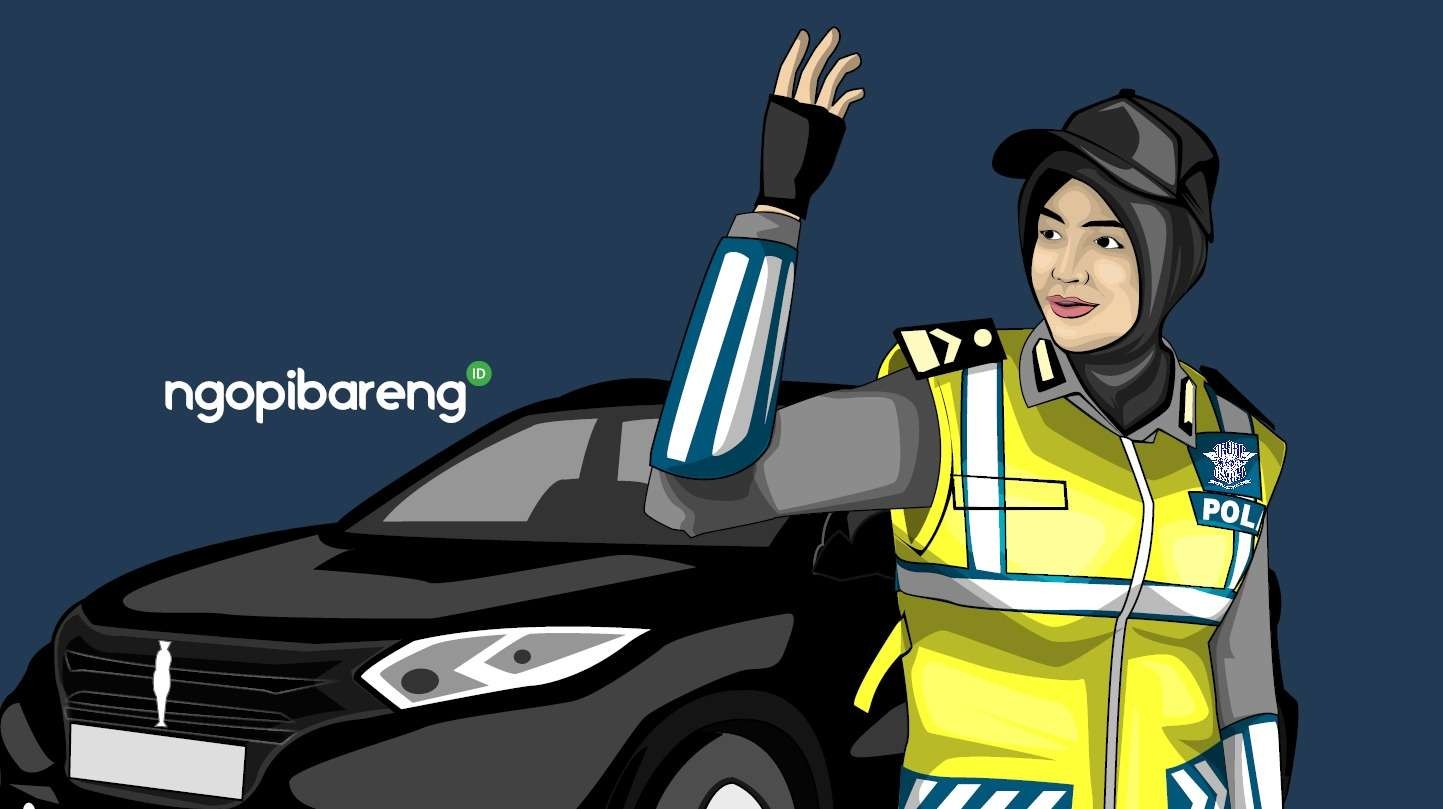 Tilang manual kembali diterapkan di Surabaya. (Ilustrasi: Fa Vidhi/Ngopibareng.id)