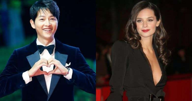 Pasangan Song Joong-Ki dan Katy Louise Saunders. (Foto: Koreaboo)