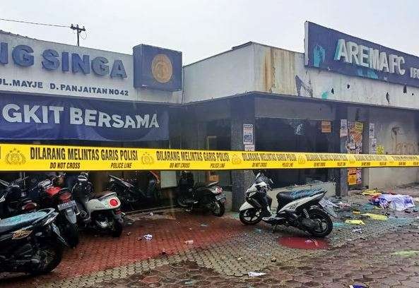 Kantor Arema FC rusak saat aksi demo, Minggu 29 Januari 2023. (Foto: Twitter)