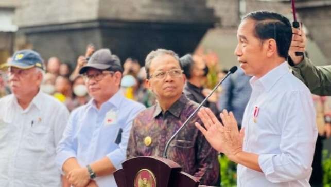 Presiden Jokowi peresmian Pasar Seni Sukowati di Bali. (Foto: BPMI Setpres)