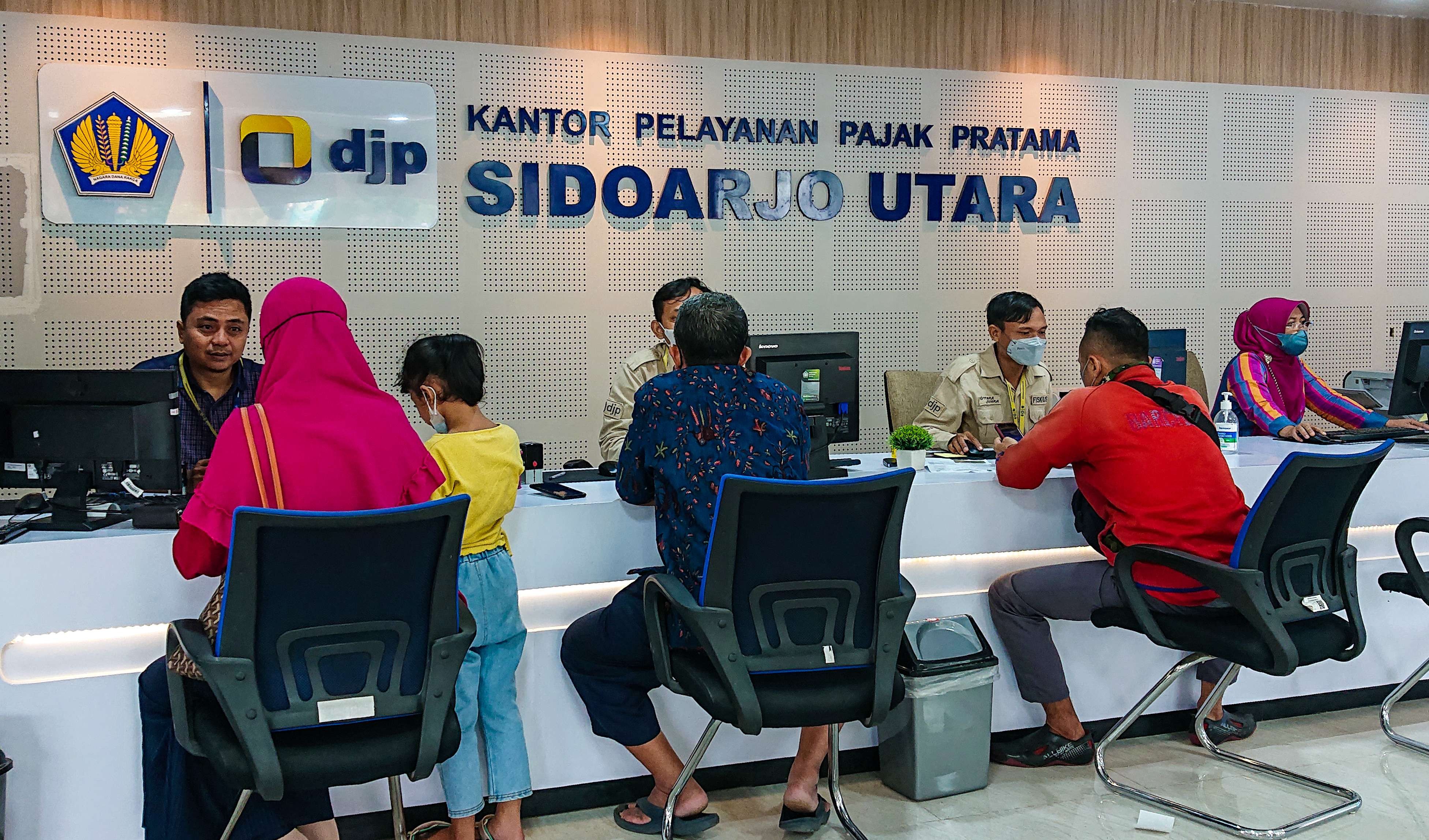 Kantor Pelayanan pajak Sidoarjo utara (foto : Aini/Ngopibareng.id)