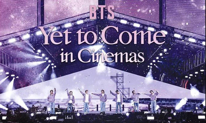 Film BTS: Yet to Come in Cinemas diambil dari konser BTS berjudul BTS: Yet to Come yang dilaksanakan di Busan, Korea Selatan, pada 15 Oktober 2022. (Foto: CGV)