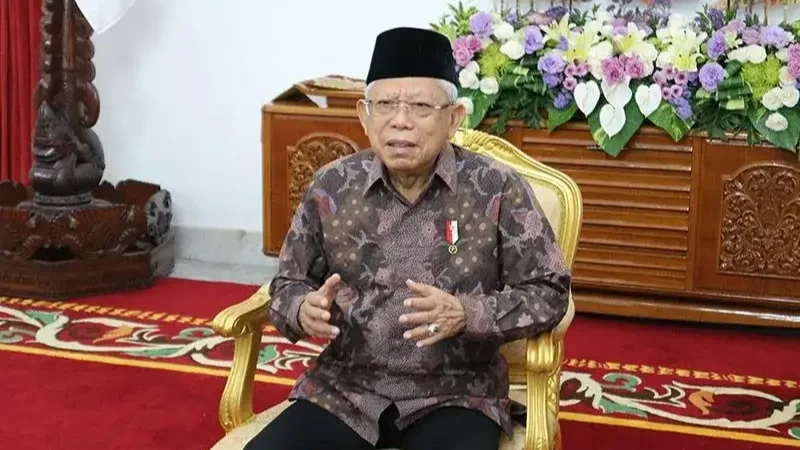 Wakil Presiden Ma'ruf Amin menegaskan pemerintah tetap berkomitmen memberantas korupsi meski Indeks Persepsi Korupsi (IPK) turun. (Foto: Setwapres)