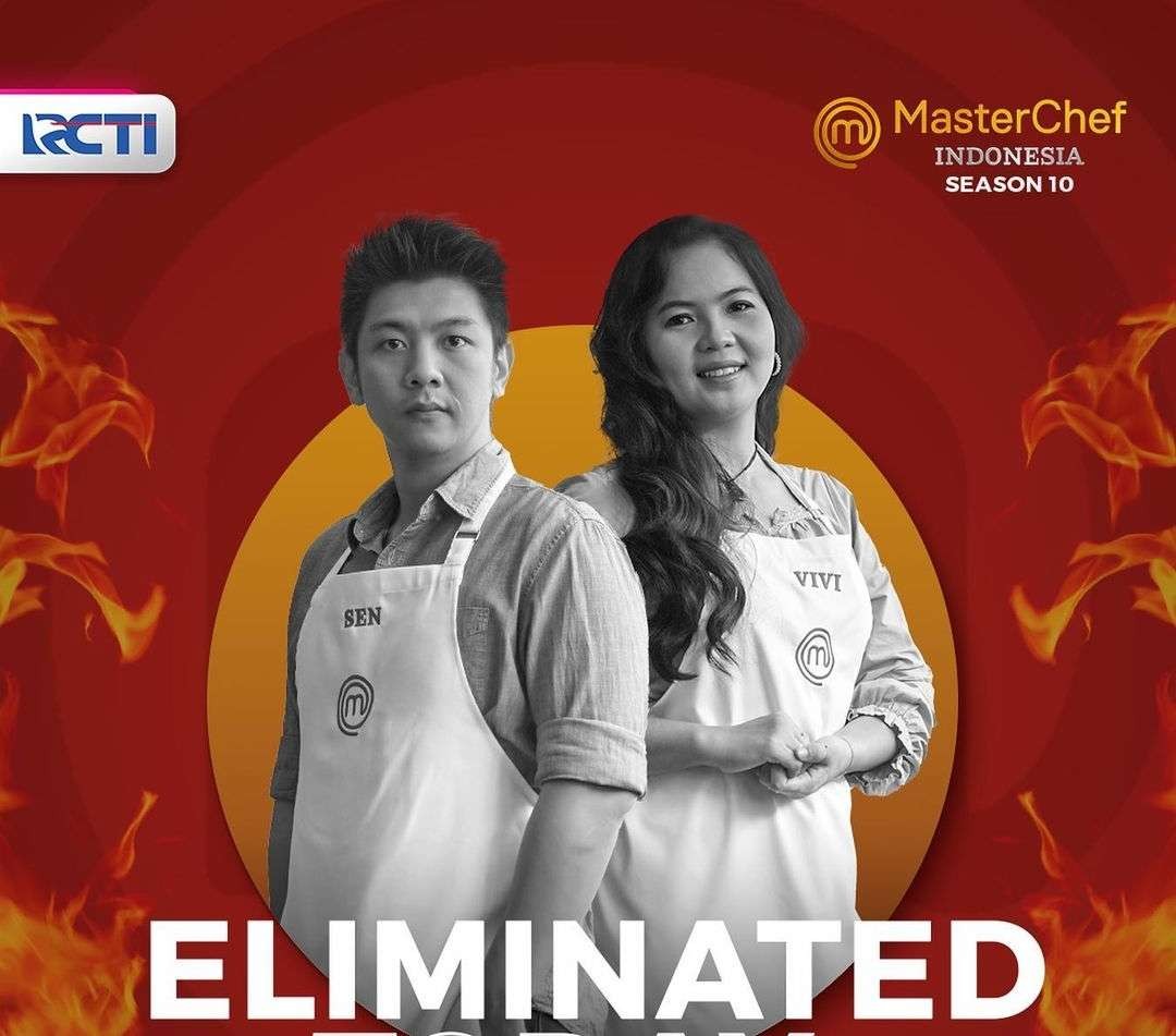 Vivi dan Sen tereliminasi dari MasterChef Indonesia, Minggu 5 Februari 2023. (Foto: Instagram @masterchefina)