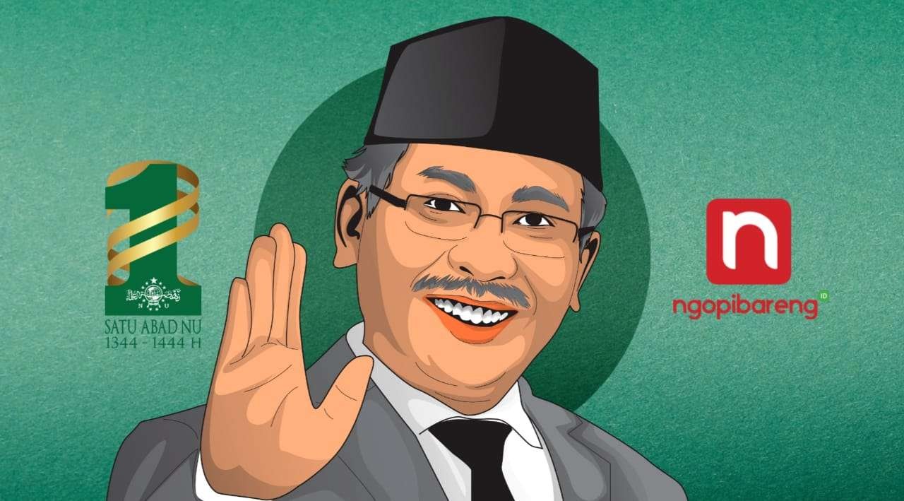 Ketua Umum PBNU Yahya Cholil Staquf, seabad NU ini merupakan tonggak penting dalam sejarah keberadaannya. Ini adalah milestone baru bagi NU untuk seabad berikutnya. (Ilustrasi: Fa Vidhi/Ngopibareng.id)