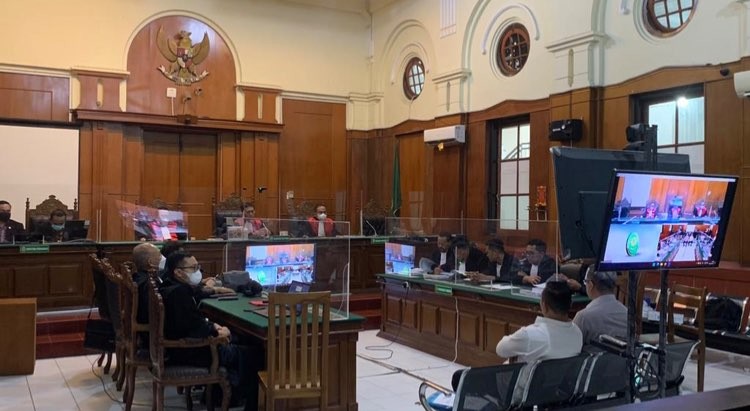 Sidang pleidoi dua terdakwa tragedi Kanjuruhan. (Foto: Andhi Dwi/Ngopibareng.id)