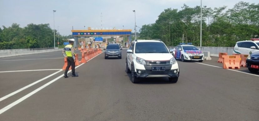 Ruas Exit Tol Gate Malang di rangkaian Tol Pandaan-Malang (Foto: Lalu Theo/Ngopibareng.id)