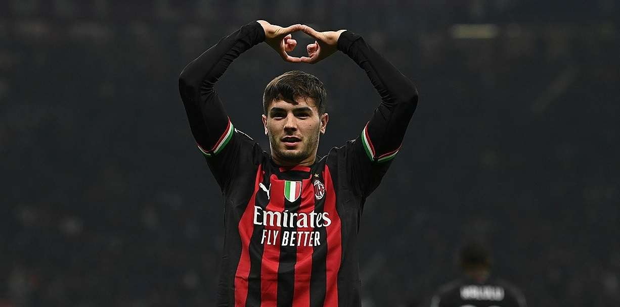 Brahim Diaz mencetak gol kemenangan AC Milan atas Tottenham Hotspur di leg pertama babak 16 besar Liga Champions 2022-2023 di San Siro, Rabu 15 Februari 2023.