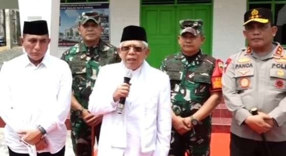 Wapres KH Ma'ruf Amin bicara isu keamanan di Papua. (Foto: BPMI Setwapres)