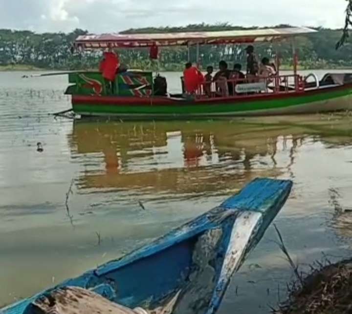 Situasi di lokasi kejadian Waduk Gondang. (Foto: Istimewa)