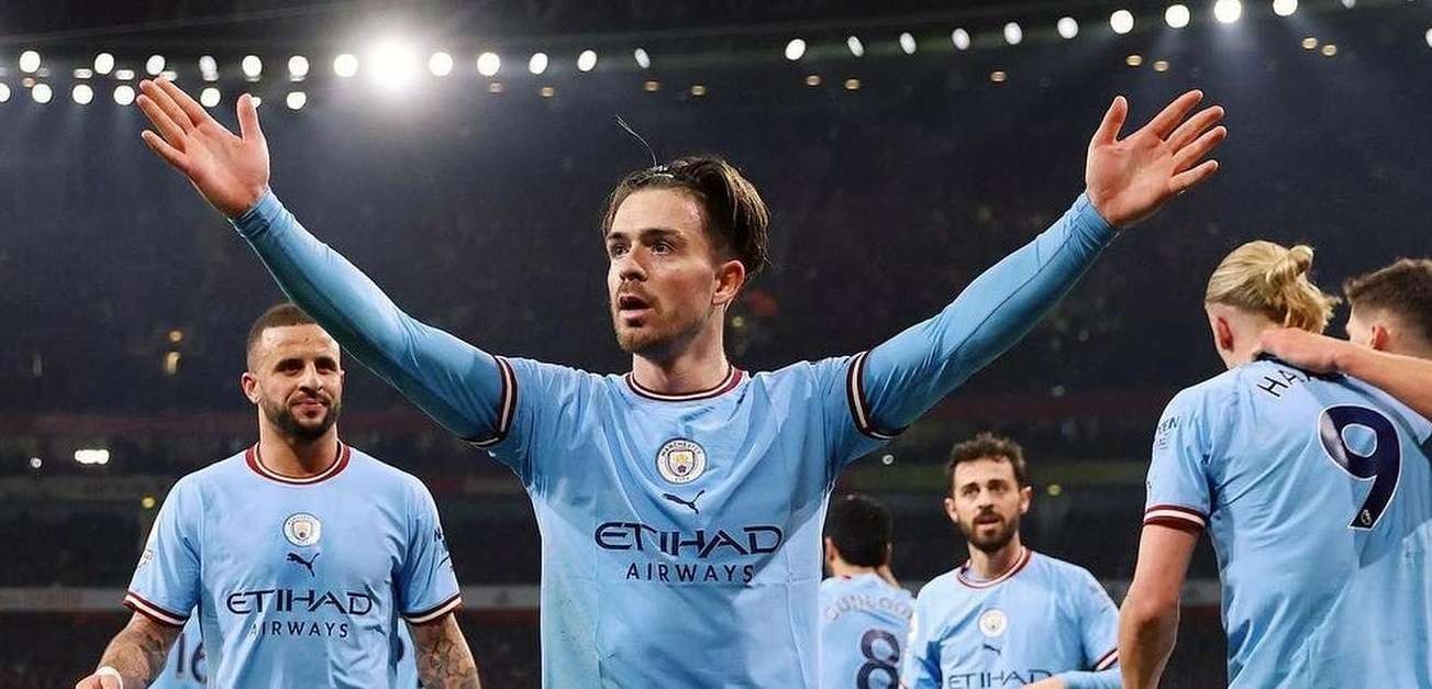 Jack Graelish bakal kembali menjadi andalan di lini depan Manchester City saat dijamu RB Laipzig di babak 16 besar Liga Champions, Kamis 23 Februari 2023 di Red Bull Arena, Leipzig. (Foto: Twitter/@ManCity)