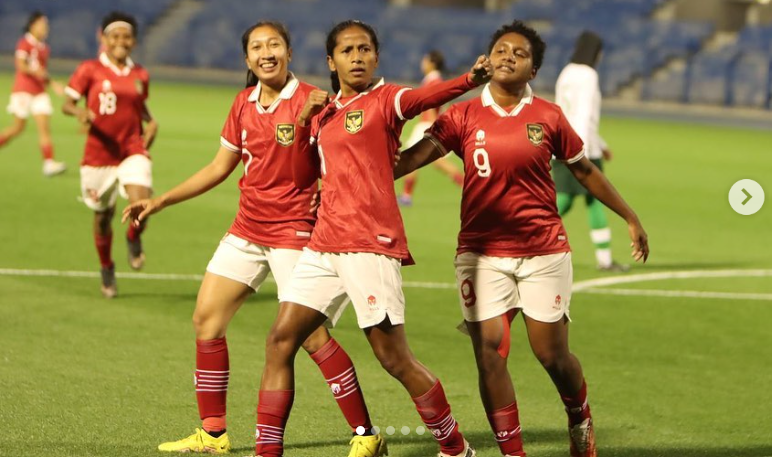 Gol tunggal Garuda Pertiwi dicetak oleh Baiq Amiatun, di menit ke-8. (Foto: ASBWI)