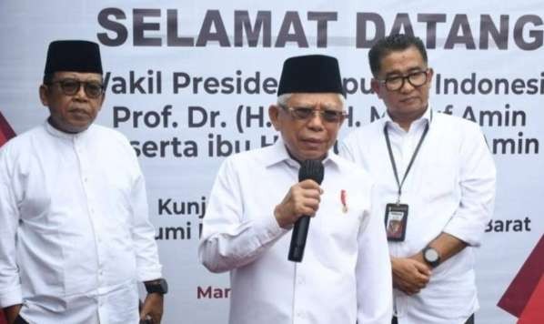 Wapres KH Ma'ruf Amin menilai pencopotan Rafael Alun Trisambodo harus menjadi pelajaran bagi yang lain (Foto: BPMI Setwapres)