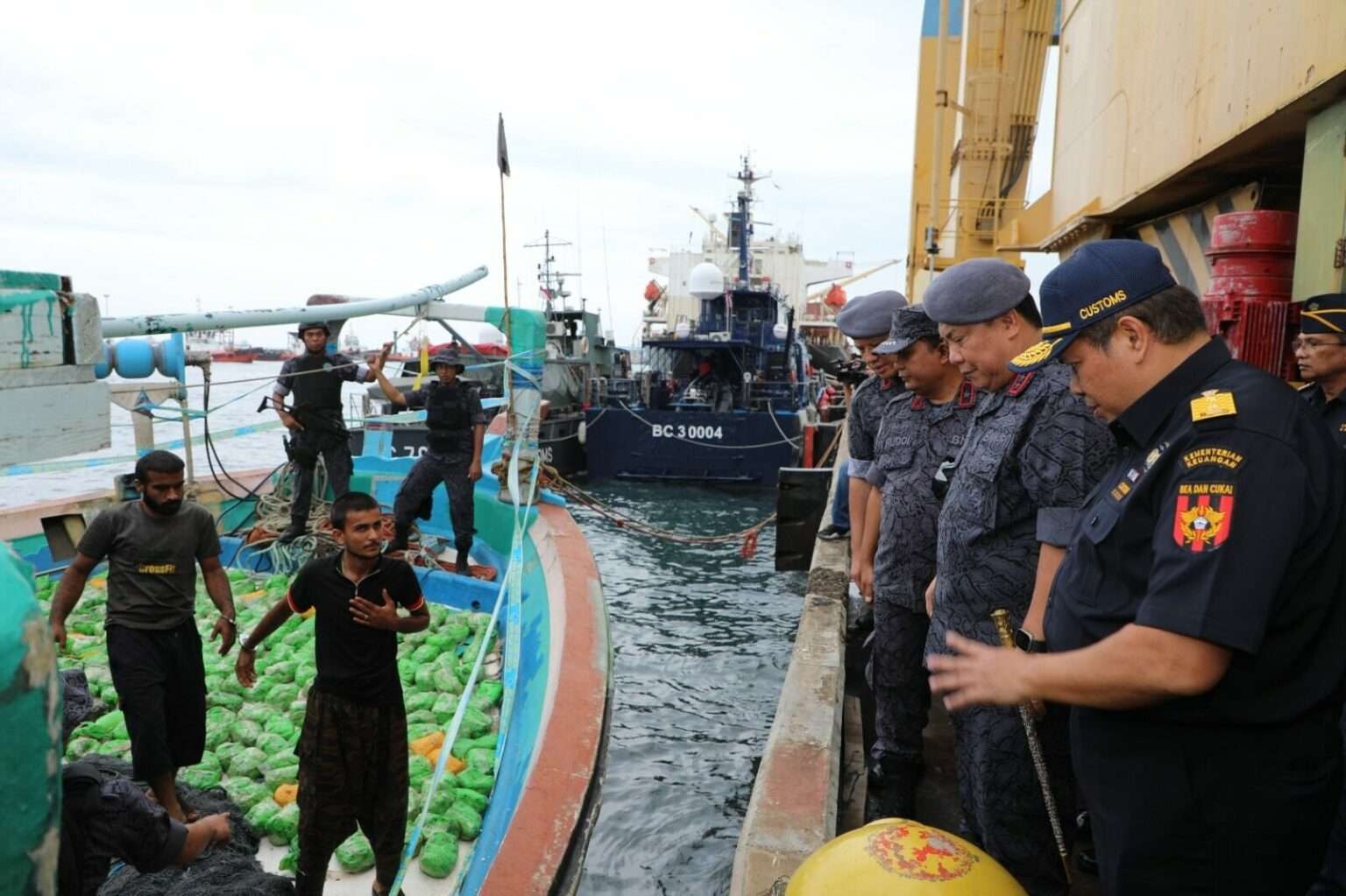 Operasi BNN RI dan Bea Cukai menggunakan sandi PRG (Patroli Rasta Gabungan) tengah mengamankan narkoba jenis sabu-sabu Tahun 2023 pada Jumat 24 Februari 2023. (Foto: dok. BNN RI)