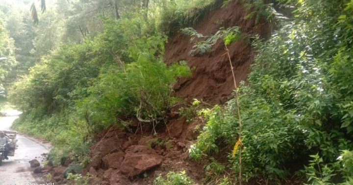 Tanah longsor di Dusun Brau, Desa Gunungsari, Kecamatan Bumiaji, Kota Batu (Foto: BPBD Kota Batu)