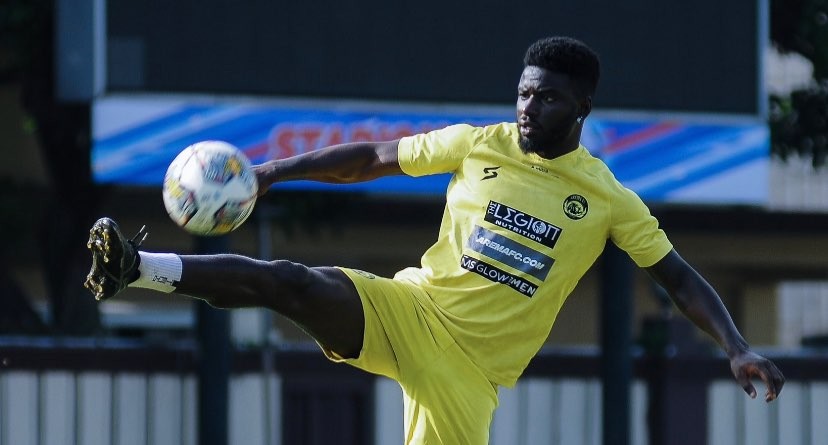 Striker Asing Arema FC, Abel Camara saat menjalani sesi latihan (Foto: Twitter/@AremafcOfficial)