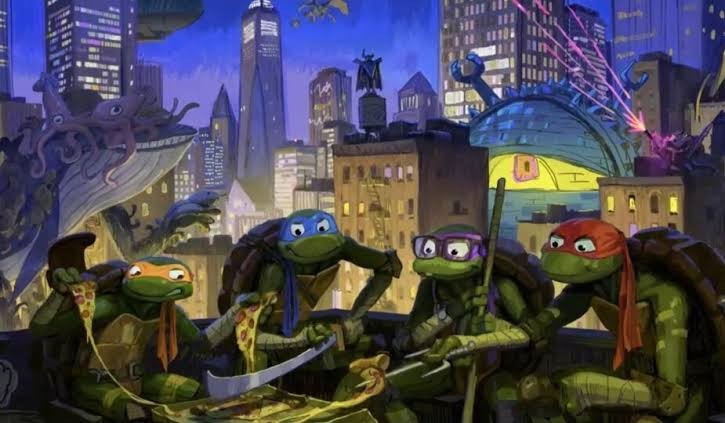 Nostalgia nonton film kura-kura ninja Mutant Ninja Turtles: Mutant Mayhem . (Foto: Nickelodeon)