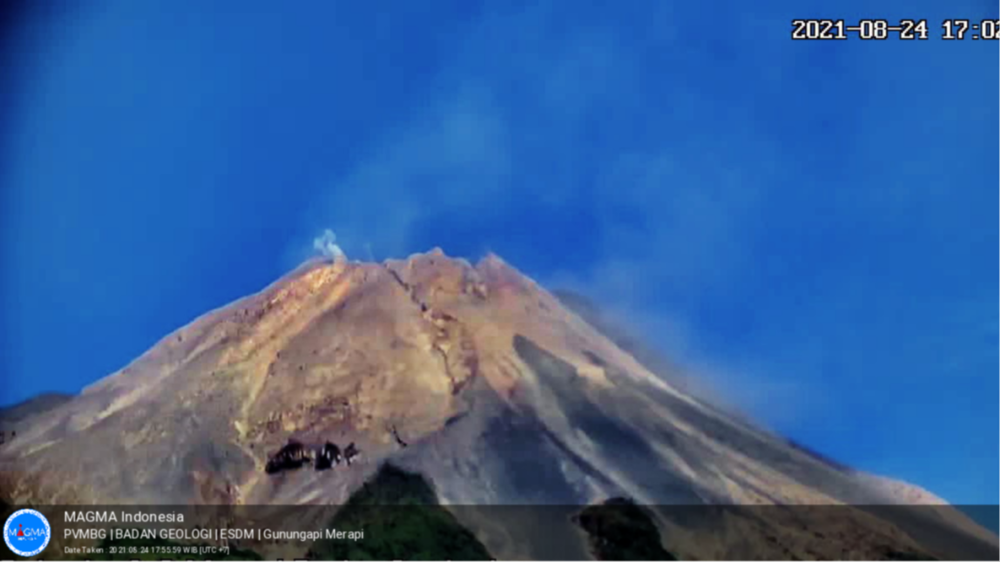 Penampakan Gunung Merapi. (Foto: dok/magma.esdm)