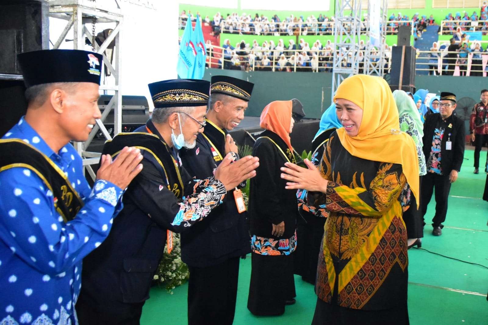 Gubernur Jawa Timur Khofifah Indar Parawansa membuka Seminar Nasional  Pendidikan Anak Usia Dini (PAUD). (Foto: Pemprov Jatim)